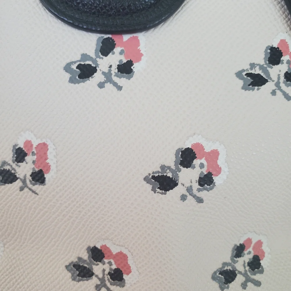 Coach floral zip top taxi tote - Picture 5 of 12